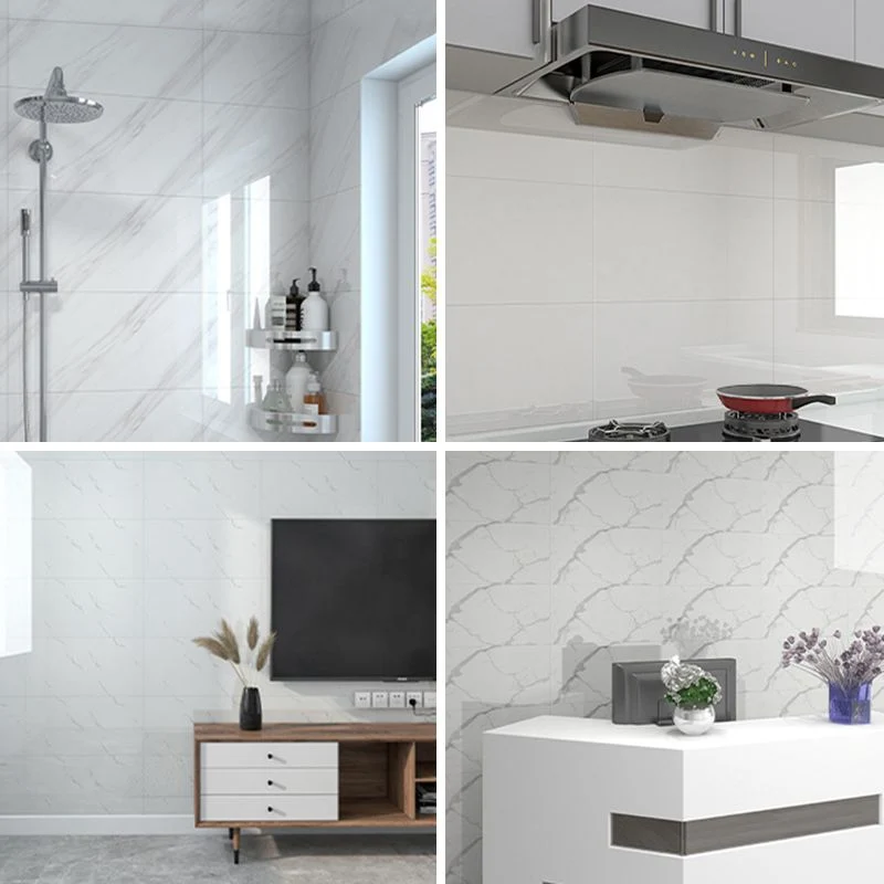 Azulejos contra salpicaduras modernos Papel tapiz para salpicaduras liso para cocina Negro Clearhalo