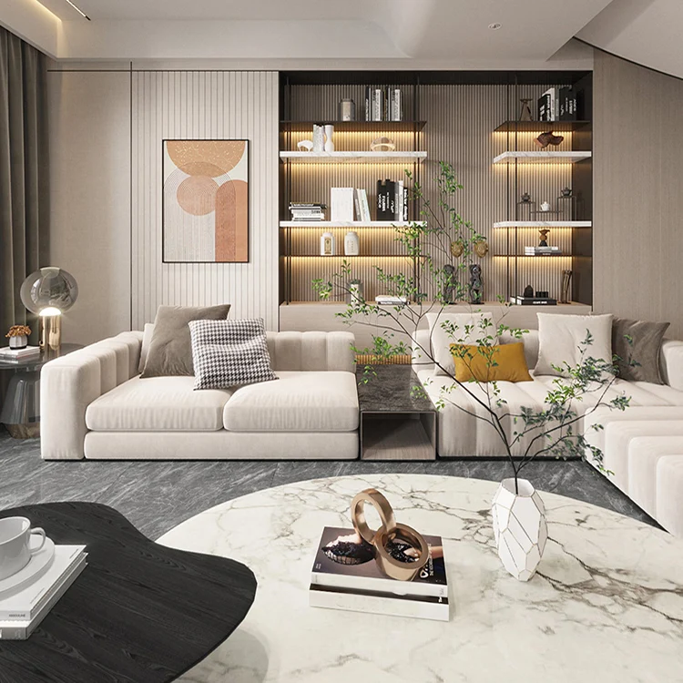 Azulejos cuadrados para piso y pared con estampado de mármol, porcelana pulida para pared y piso Clearhalo