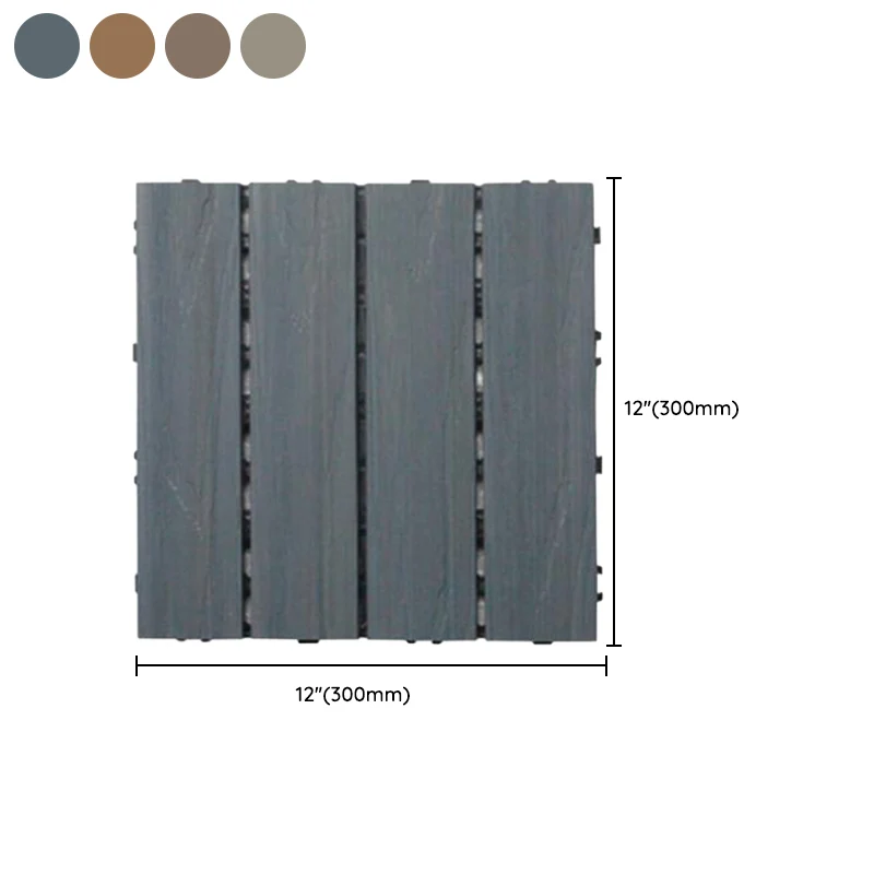 Azulejos de madera rectangulares impermeables al aire libre del Decking del tablero de piso moderno Clearhalo