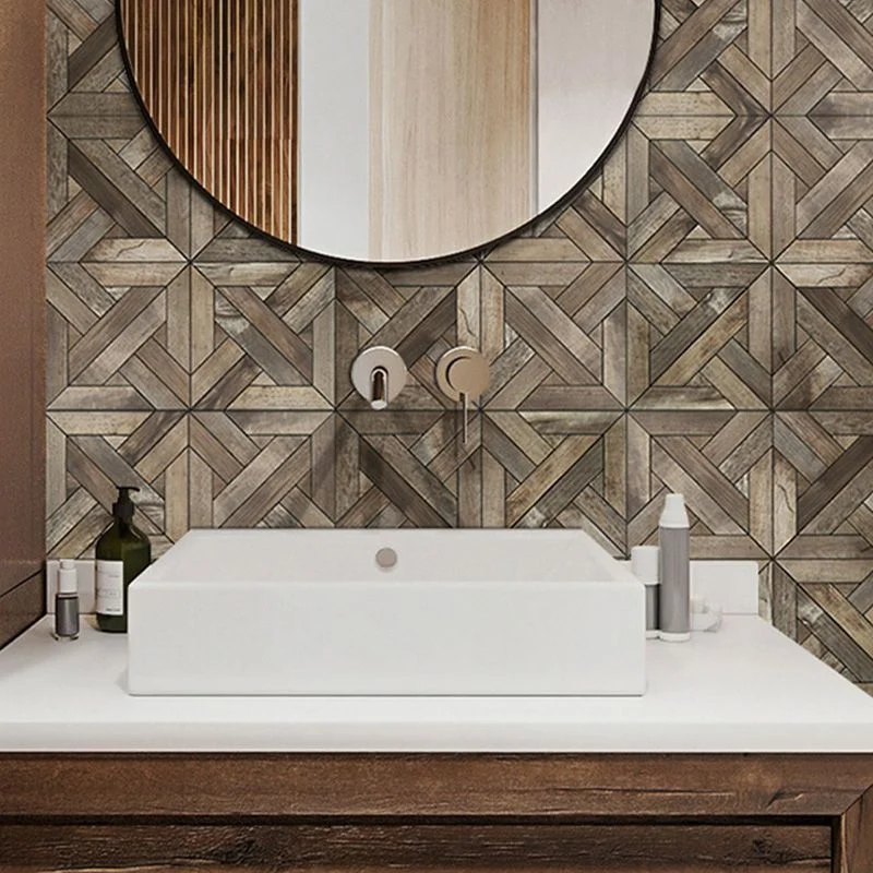 Azulejos modernos para despegar y pegar Azulejos de mosaico Protector contra salpicaduras para despegar y pegar Oro Clearhalo