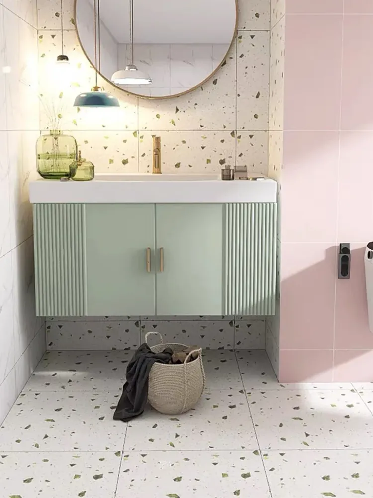 Azulejos modernos para pisos y paredes Azulejos singulares de material mixto mate Gris Clearhalo