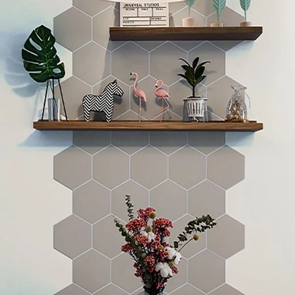 Azulejos para despegar y pegar, protector contra salpicaduras hexagonales para despegar y pegar, paquete de 20 para baño M...
