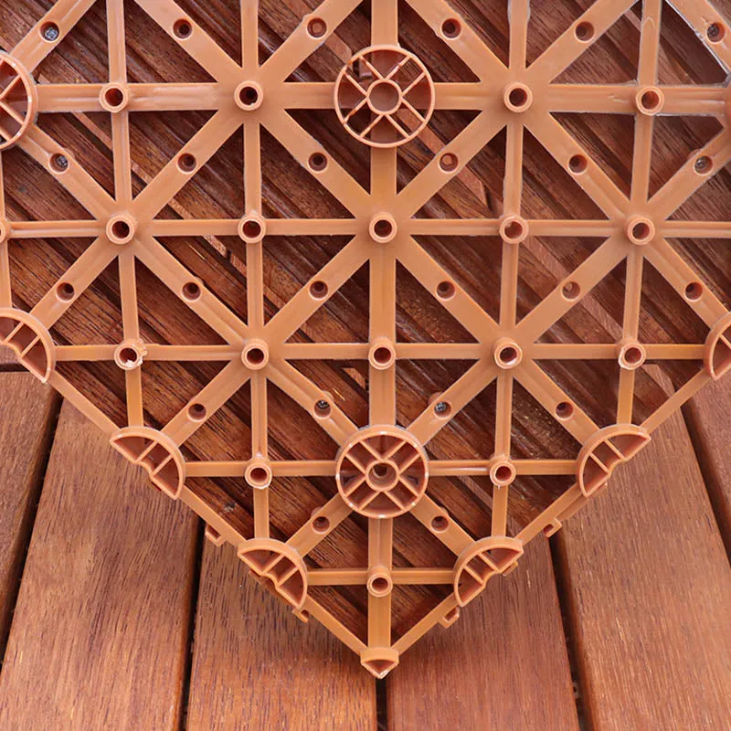 Azulejos para pisos clásicos Azulejos para pisos de patio al aire libre de madera de color sólido Clearhalo