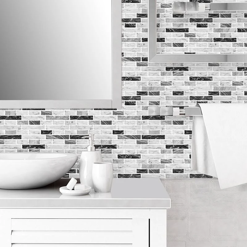 Azulejos de pared para despegar y pegar, rectangulares, PVC, Subway, impermeables, para despegar y pegar, paquete de 10 Gr...