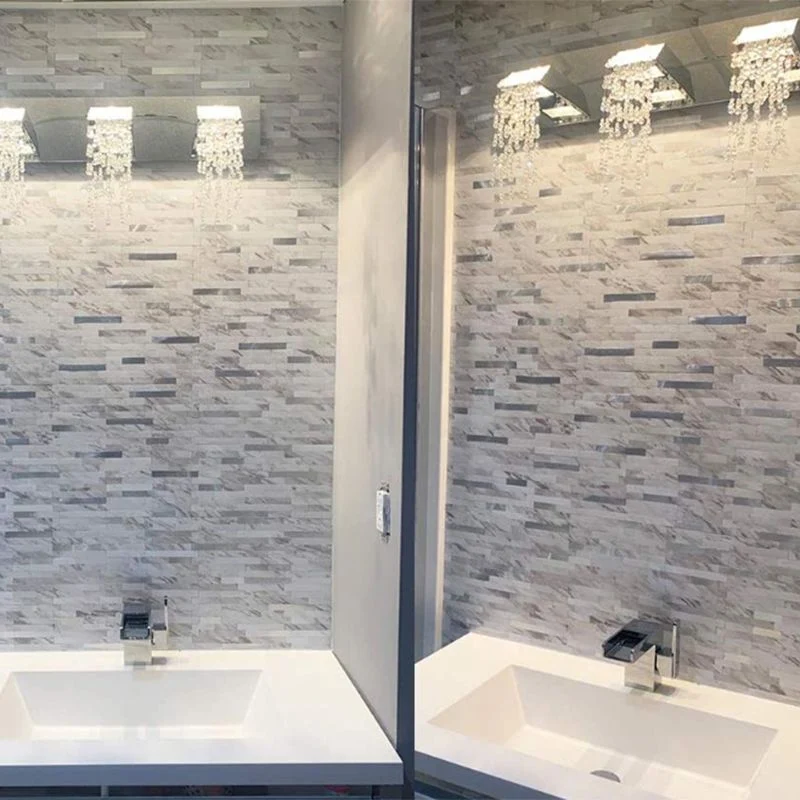 Azulejos tipo metro modernos para pelar y pegar azulejos contra salpicaduras para cocina Gris Clearhalo