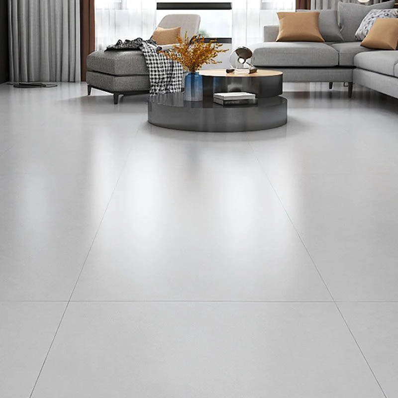 Baldosa antideslizante de borde recto rectangular de color puro para sala de estar Caqui Clearhalo