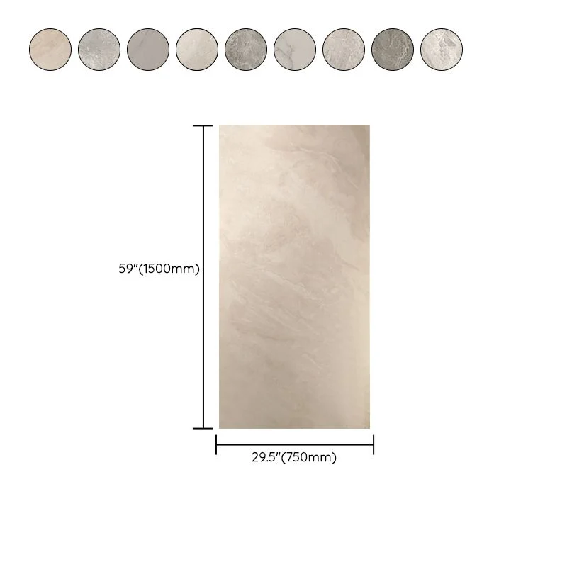 Baldosa de cerámica rectangular pulida para pisos y paredes de sala de estar Gris Clearhalo