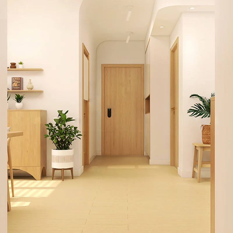 Baldosa con efecto de madera, baldosa impermeable rectangular con borde recto Gris Clearhalo