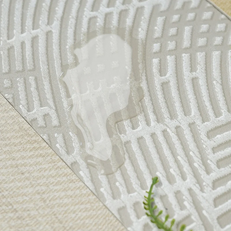 Baldosa con efecto de madera, baldosa impermeable rectangular con borde recto Gris Clearhalo