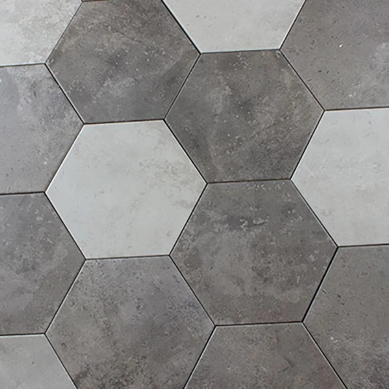 Baldosa cuadrada de estilo moderno, baldosa de hormigón impermeable con borde recto Gris Clearhalo