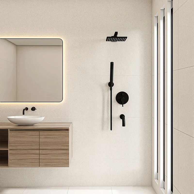 Baldosa cuadrada moderna con borde recto, baldosa mate resistente al deslizamiento Blanco Clearhalo