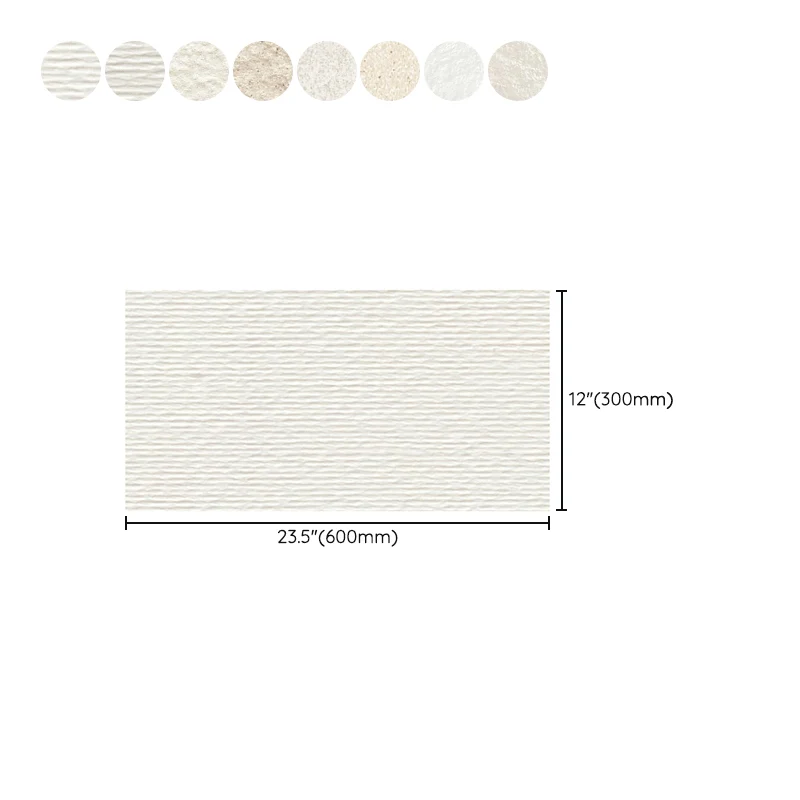 Baldosa cuadrada moderna con borde recto, baldosa mate resistente al deslizamiento Blanco Clearhalo
