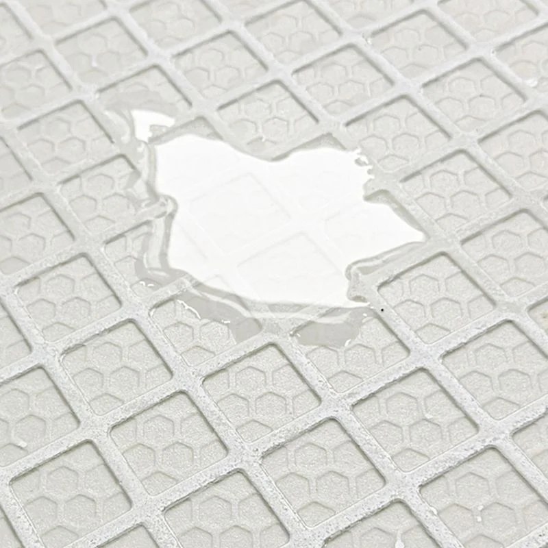Baldosa cuadrada moderna con borde recto, baldosa mate resistente al deslizamiento Blanco Clearhalo