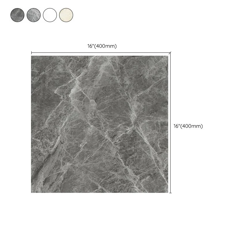 Baldosa de estilo moderno con borde recto, baldosa de aspecto de piedra rectangular Gris Clearhalo