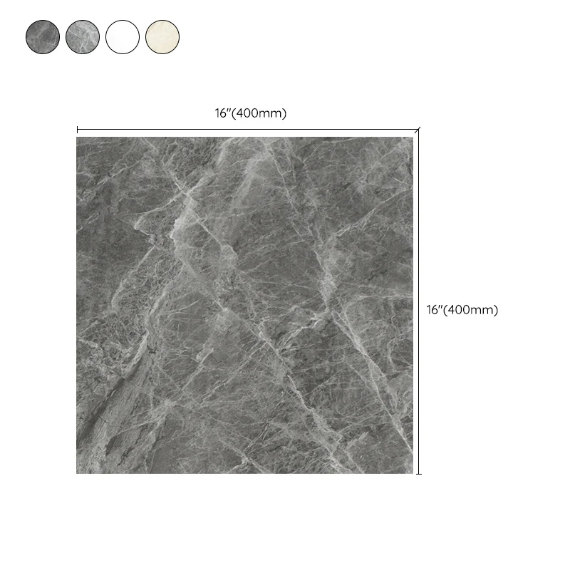 Baldosa de estilo moderno con borde recto, baldosa de aspecto de piedra rectangular Gris Clearhalo