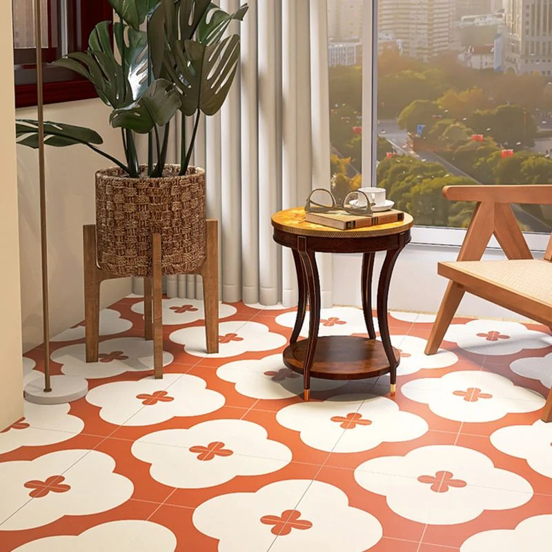 Baldosa de estilo moderno resistente los arañazos con patrón geométrico, baldosa de borde recto Blanco Clearhalo