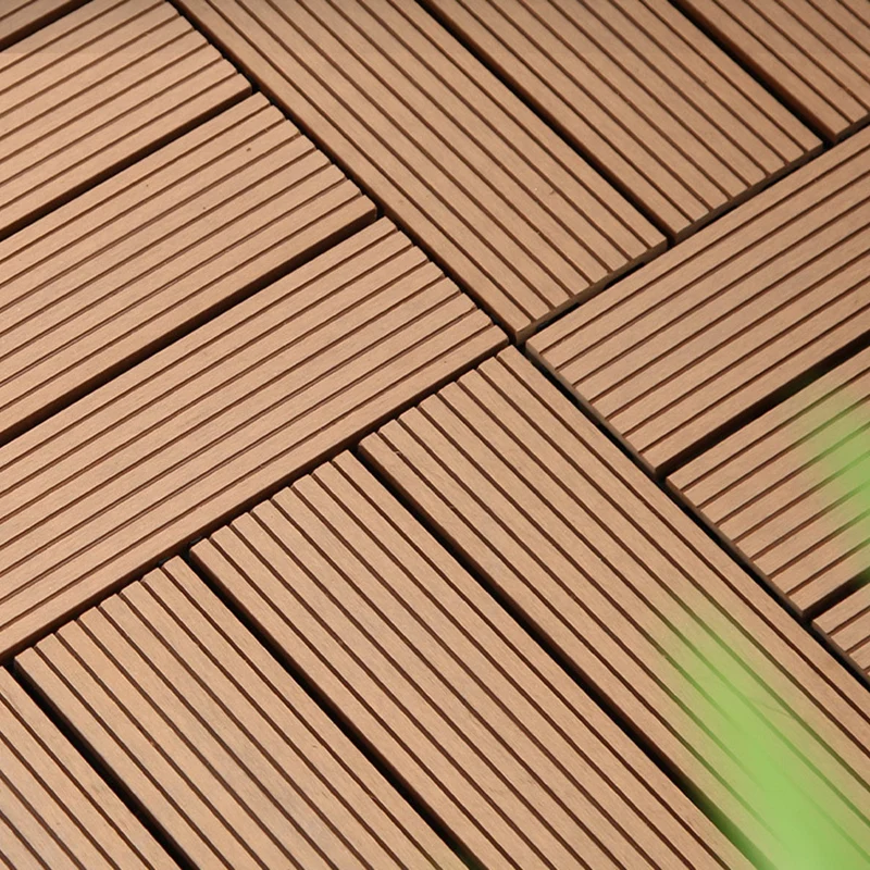 Baldosa de ingenierí rectangular, suelo de madera de parquet resistente al agua para balcón Cafe Clearhalo