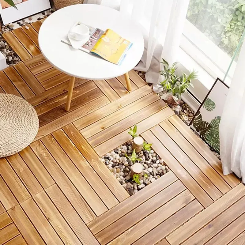 Baldosa de pino parquet resistente al agua, bloqueo de clic, suelo de madera tradicional para sala de estar Clearhalo