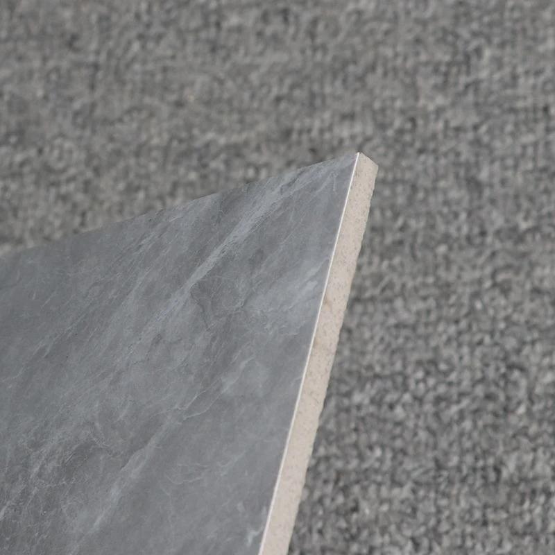 Baldosa rectangular de borde recto con apariencia de mármol de mosaico singular gris Marmol Clearhalo