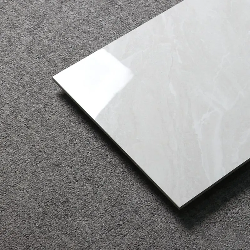 Baldosa rectangular de borde recto con apariencia de mármol de mosaico singular gris Marmol Clearhalo