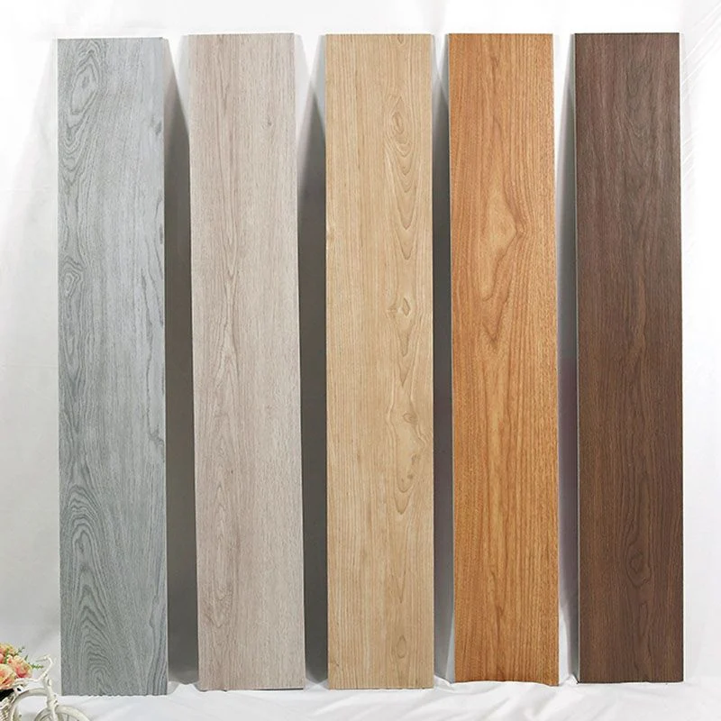Baldosa rectangular con diseño de efecto madera y borde recto Marron Clearhalo