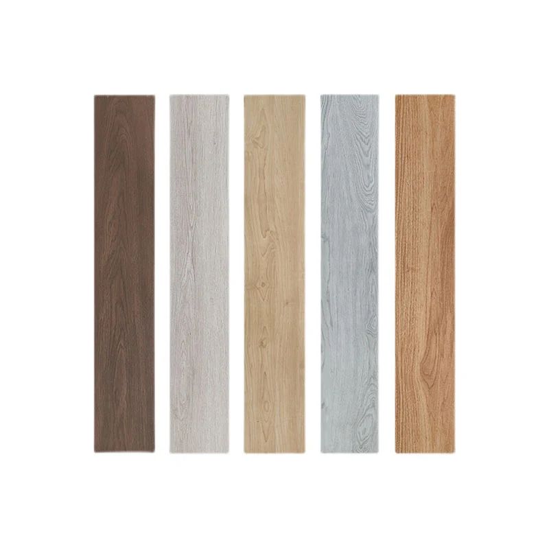Baldosa rectangular con diseño de efecto madera y borde recto Marron Clearhalo