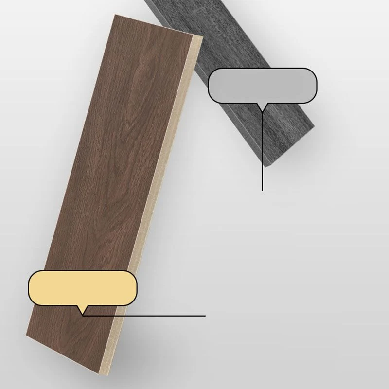 Baldosa rectangular con diseño de efecto madera y borde recto Marron Clearhalo
