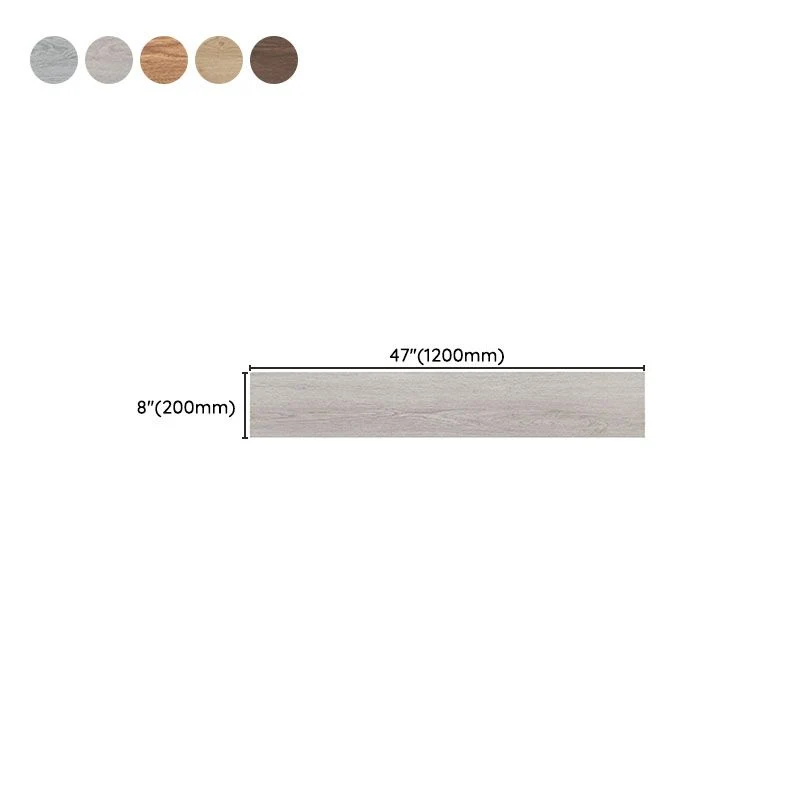Baldosa rectangular con diseño de efecto madera y borde recto Marron Clearhalo