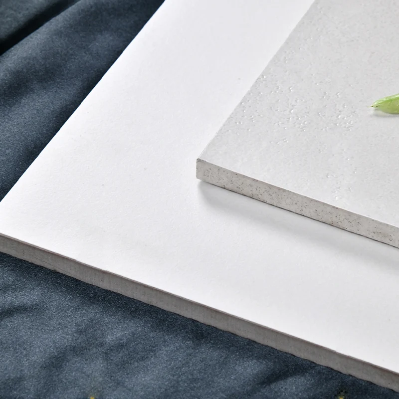 Baldosa rectangular para pared y piso Baldosa para pared y piso de color puro con borde recto Blanco Clearhalo