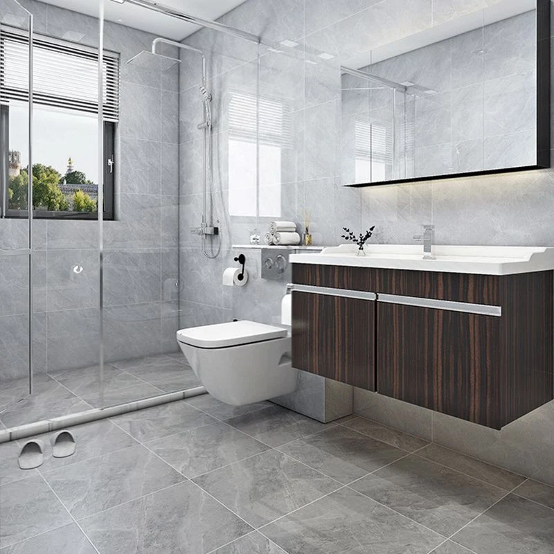 Baldosa rectangular pulida para pared y piso, material mixto, teja con apariencia de mármol Blanco Clearhalo