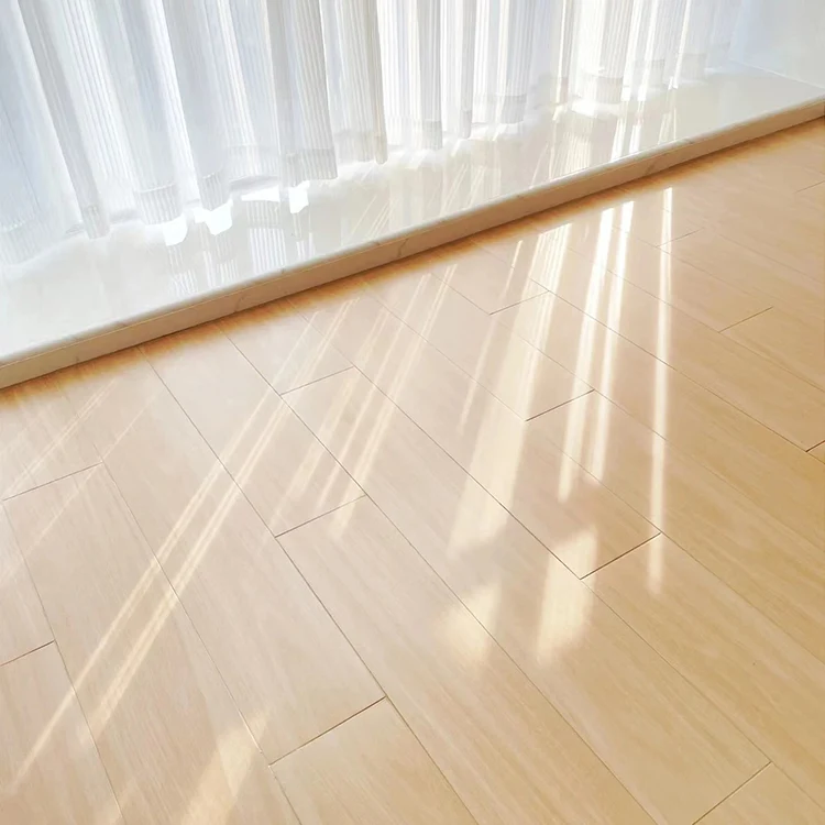 Baldosa rectangular texturizada de madera de borde recto de 7,9" x 47,2" Naturales Clearhalo