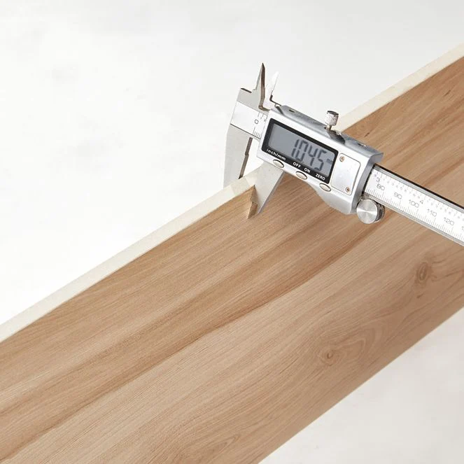 Baldosa resistente al rayado de madera del borde recto de la baldosa del efecto del rectángulo Gris Clearhalo
