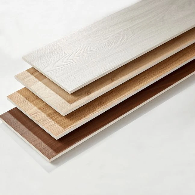 Baldosa resistente al rayado de madera del borde recto de la baldosa del efecto del rectángulo Gris Clearhalo