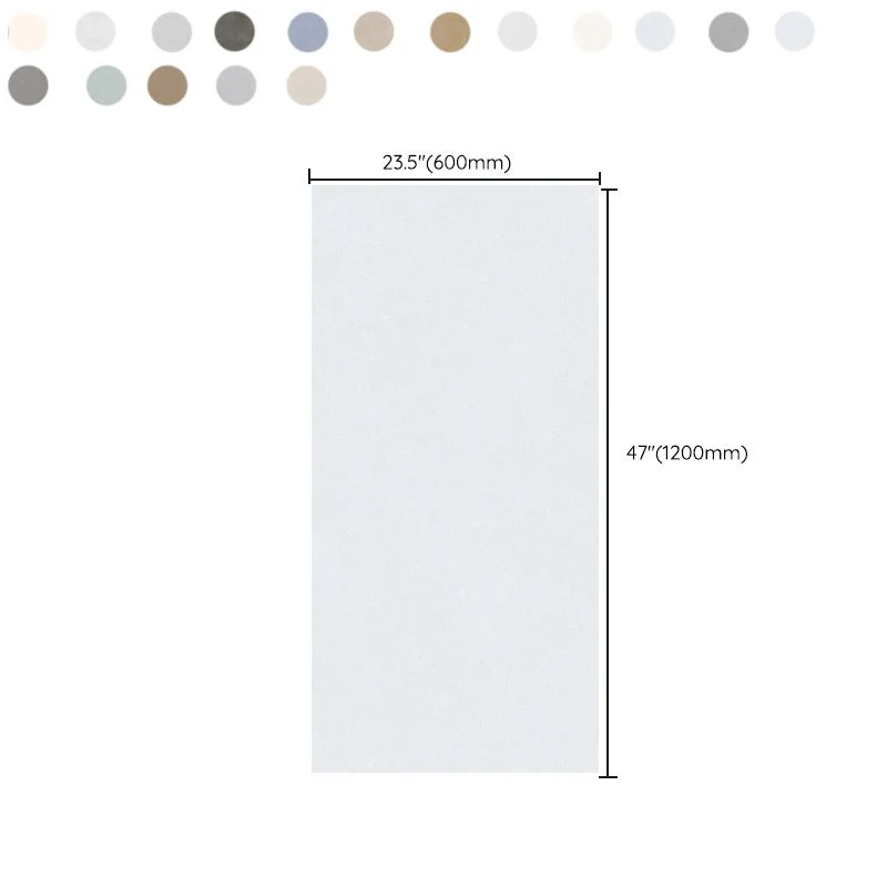 Baldosa singular cuadrada de color puro con borde recto para sala de estar Marron Clearhalo