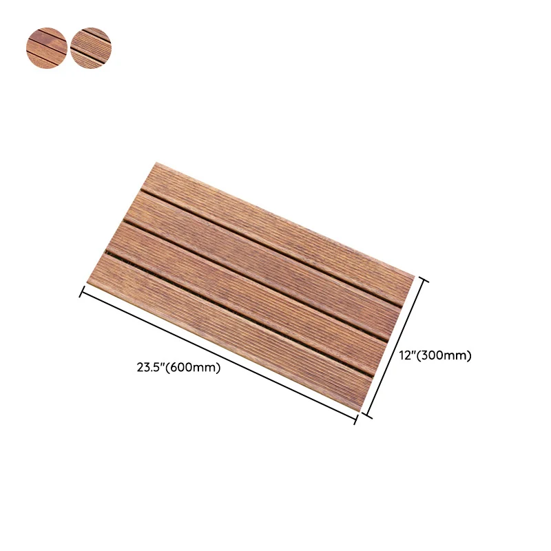 Baldosa de teca tradicional, resistente al agua, bloqueo de clic, piso de madera para sala de estar Clearhalo