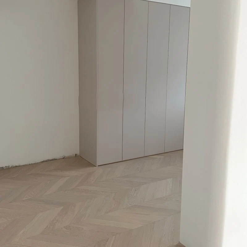 Baldosas de cubierta de madera maciza de madera maciza Pisos de tablones lisos con bloqueo por clic Clearhalo