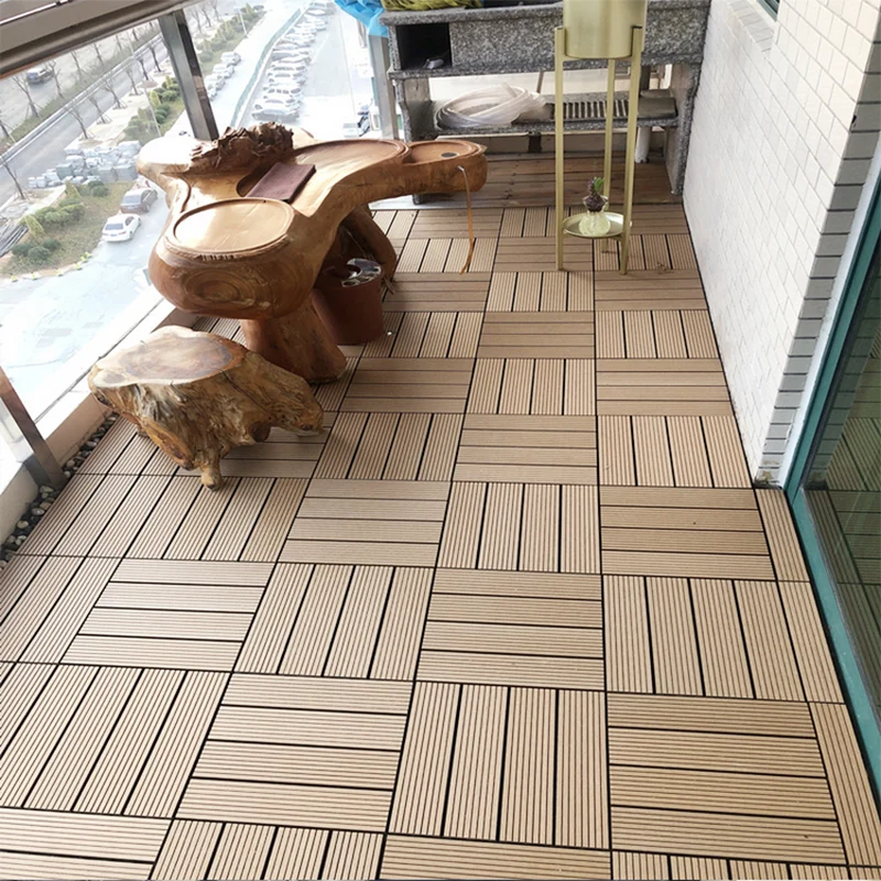 Baldosas entrelazadas para pisos de patio Baldosas para pisos con patrón de rayas Jardín Clearhalo