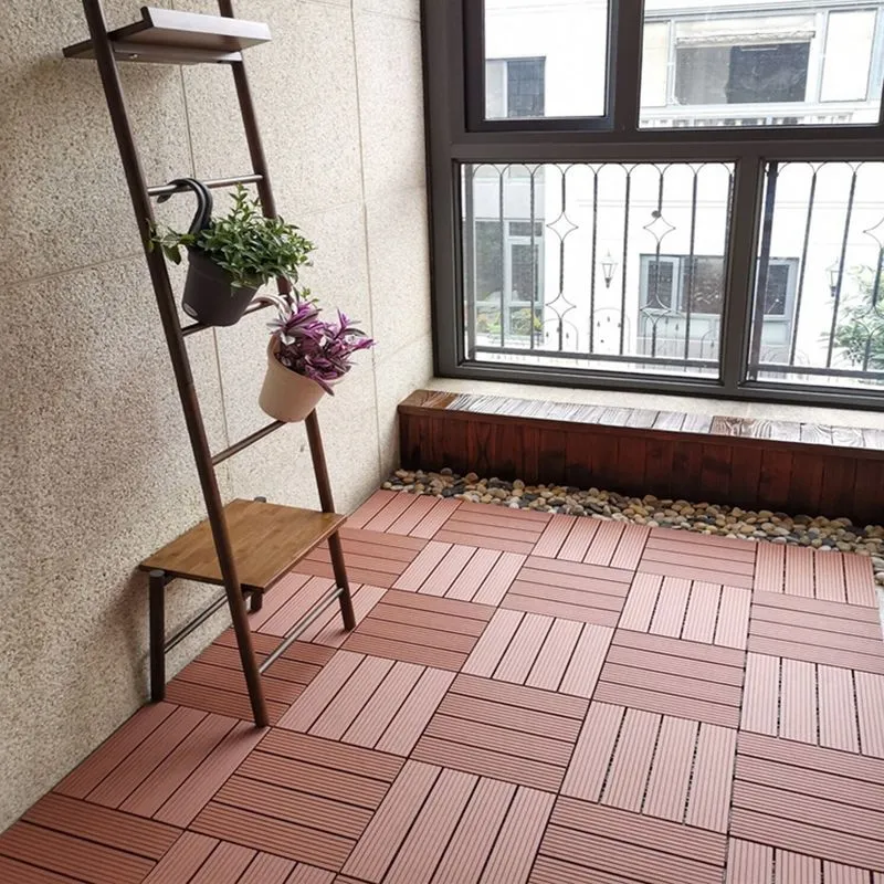 Baldosas entrelazadas para pisos de patio Baldosas para pisos con patrón de rayas Jardín Clearhalo