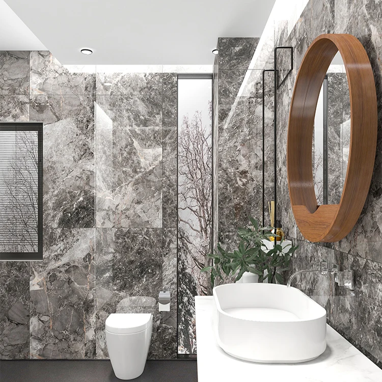 Baldosas esmaltadas para pisos y paredes Baldosas para pisos y paredes interiores con forma rectangular Clearhalo