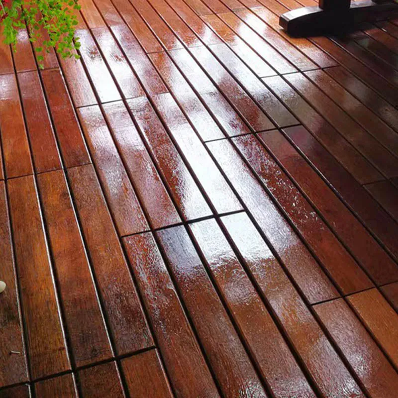 Baldosas de madera básicas para pisos al aire libre Baldosas entrelazadas para pisos de patio Clearhalo