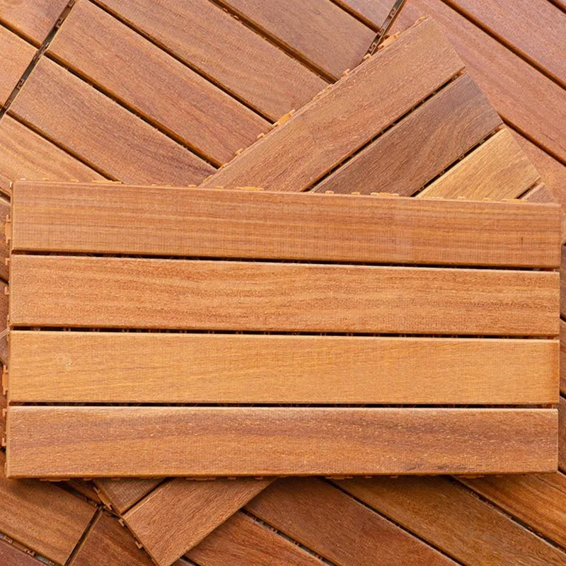 Baldosas de madera básicas para pisos Baldosas para pisos de patio al aire libre entrelazadas Clearhalo