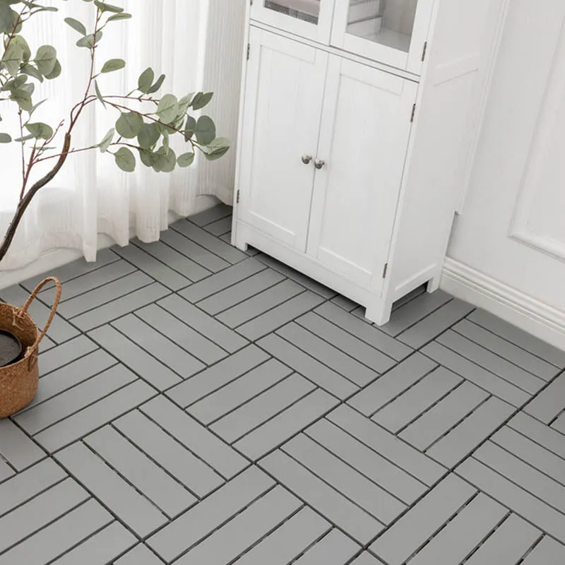 Baldosas de madera clásicas para suelos de patio entrelazadas para suelos de exterior Clearhalo