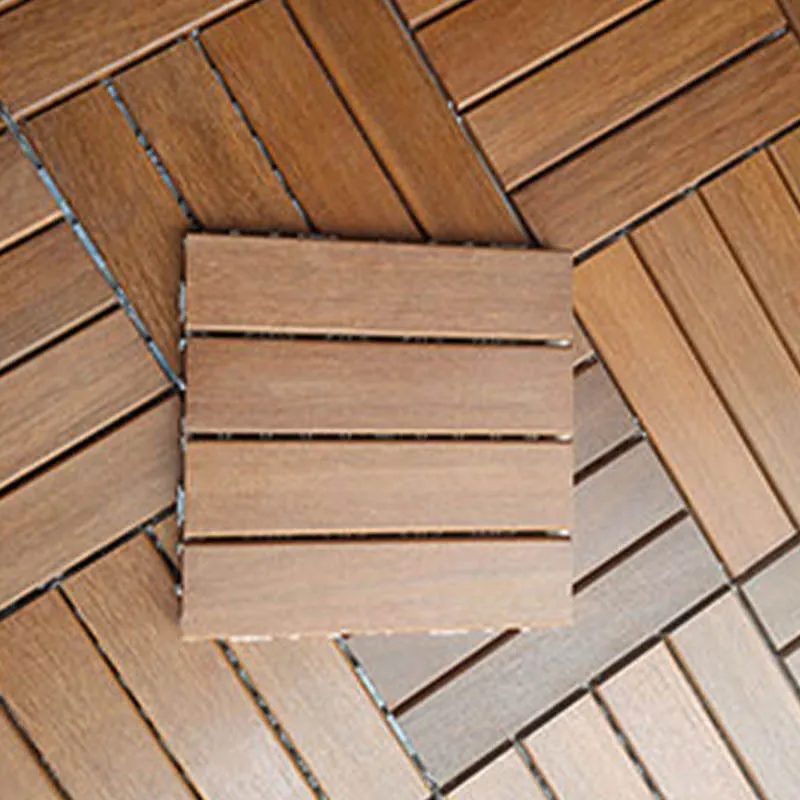 Baldosas de madera para suelos de patio, baldosas impermeables entrelazadas para suelos de patio Clearhalo