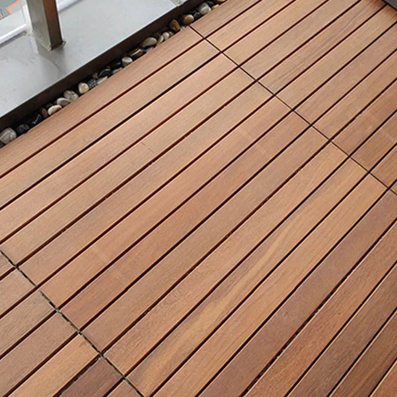 Baldosas de madera para suelos de patio, baldosas impermeables entrelazadas para suelos de patio Clearhalo