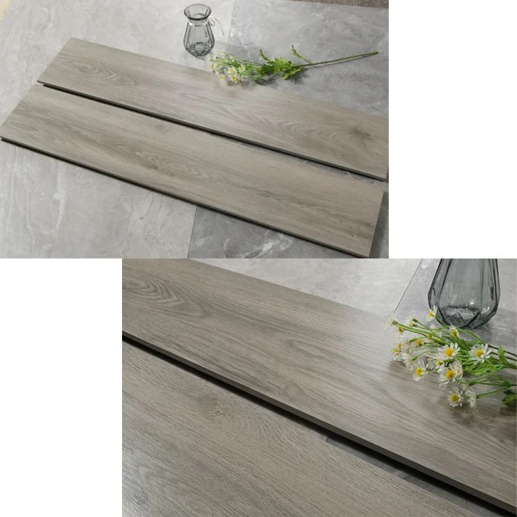 Baldosas de madera de porcelana rectangulares y singulares Gris Clearhalo