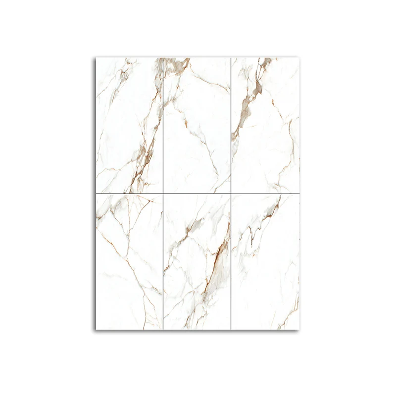 Baldosas modernas para suelos y paredes, baldosas rectangulares doradas singulares para sala de estar Clearhalo