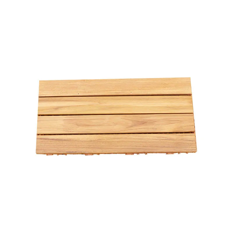 Baldosas para pisos entrelazadas compuestas Tablones de piso de madera para exteriores Clearhalo