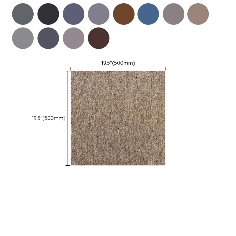 20" X 20" comedor resistente al moho de la endecha suelta del pegamento de las tejas de la alfombra Gris Clearhalo