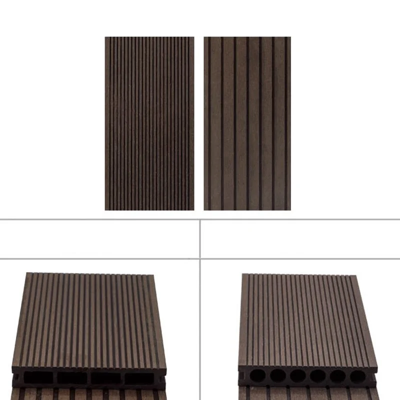El Decking de madera al aire libre teja el tablero de suelo impermeable del modelo rayado Clearhalo