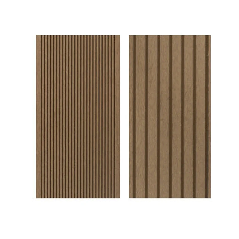 El Decking de madera al aire libre teja el tablero de suelo impermeable del modelo rayado Clearhalo